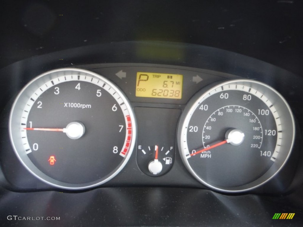2009 Accent GLS 4 Door - Dark Sapphire Blue / Gray photo #19