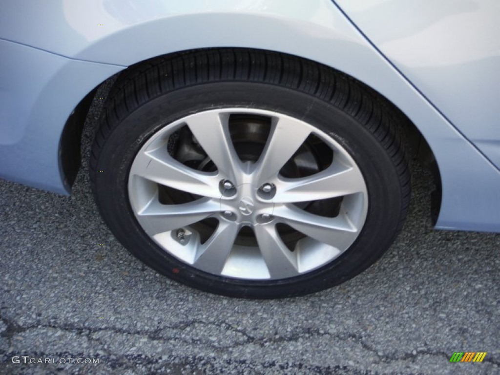 2012 Accent GLS 4 Door - Clearwater Blue / Beige photo #3