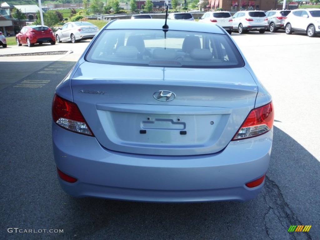 2012 Accent GLS 4 Door - Clearwater Blue / Beige photo #8