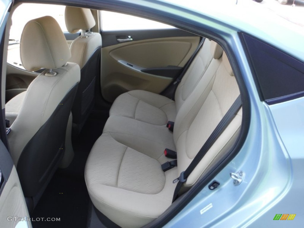 2012 Accent GLS 4 Door - Clearwater Blue / Beige photo #10