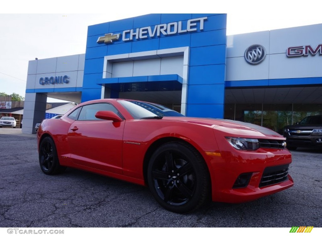 2015 Camaro SS Coupe - Red Hot / Black photo #1