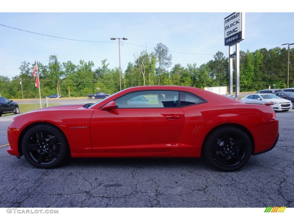 2015 Camaro SS Coupe - Red Hot / Black photo #4