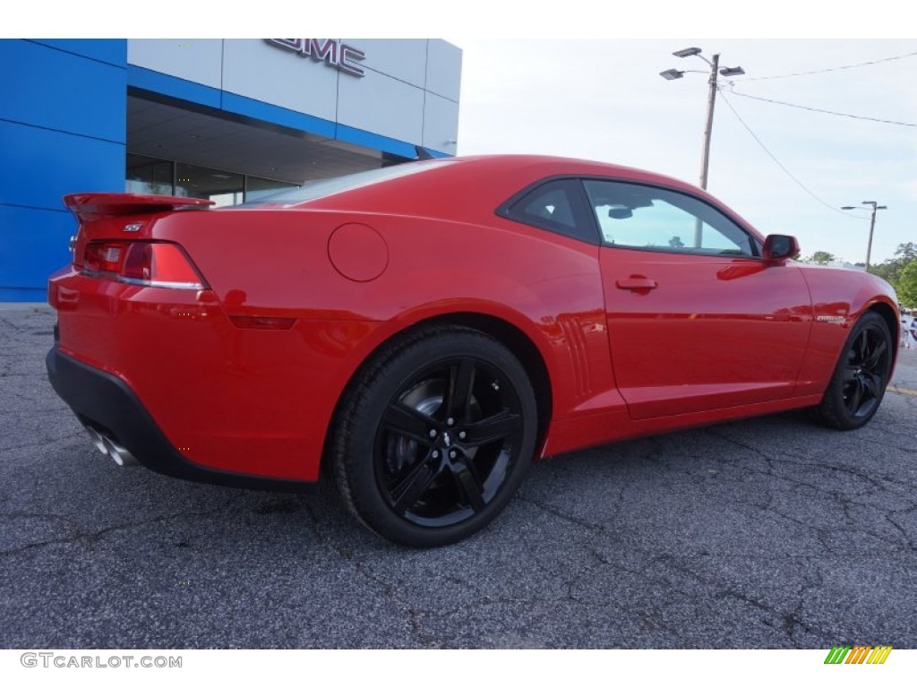 2015 Camaro SS Coupe - Red Hot / Black photo #7