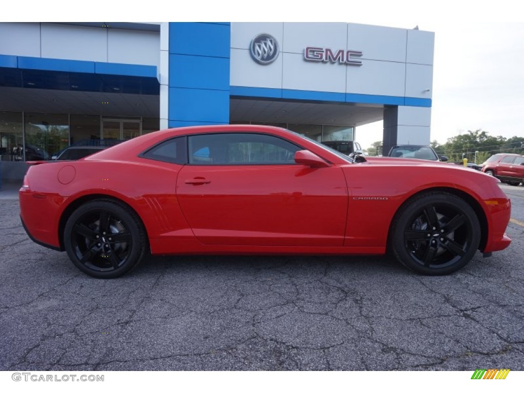 2015 Camaro SS Coupe - Red Hot / Black photo #8