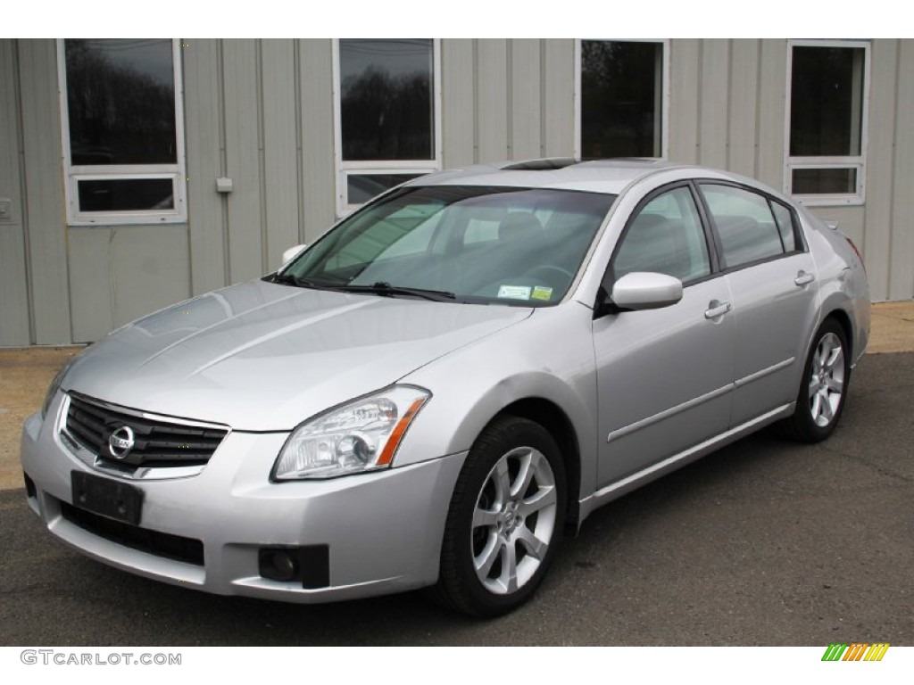 2007 Maxima 3.5 SE - Radiant Silver Metallic / Charcoal photo #4