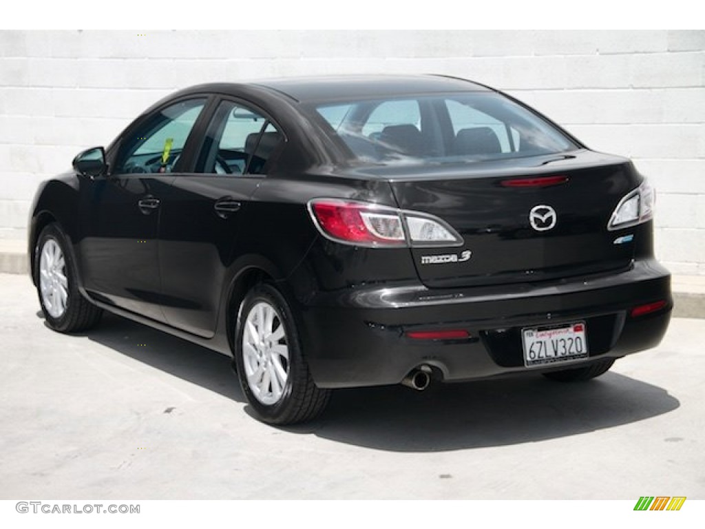 2012 MAZDA3 i Touring 4 Door - Black Mica / Black photo #2