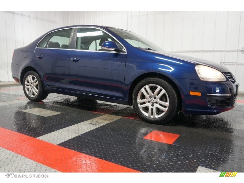 2007 Jetta 2.5 Sedan - Shadow Blue / Anthracite photo #6