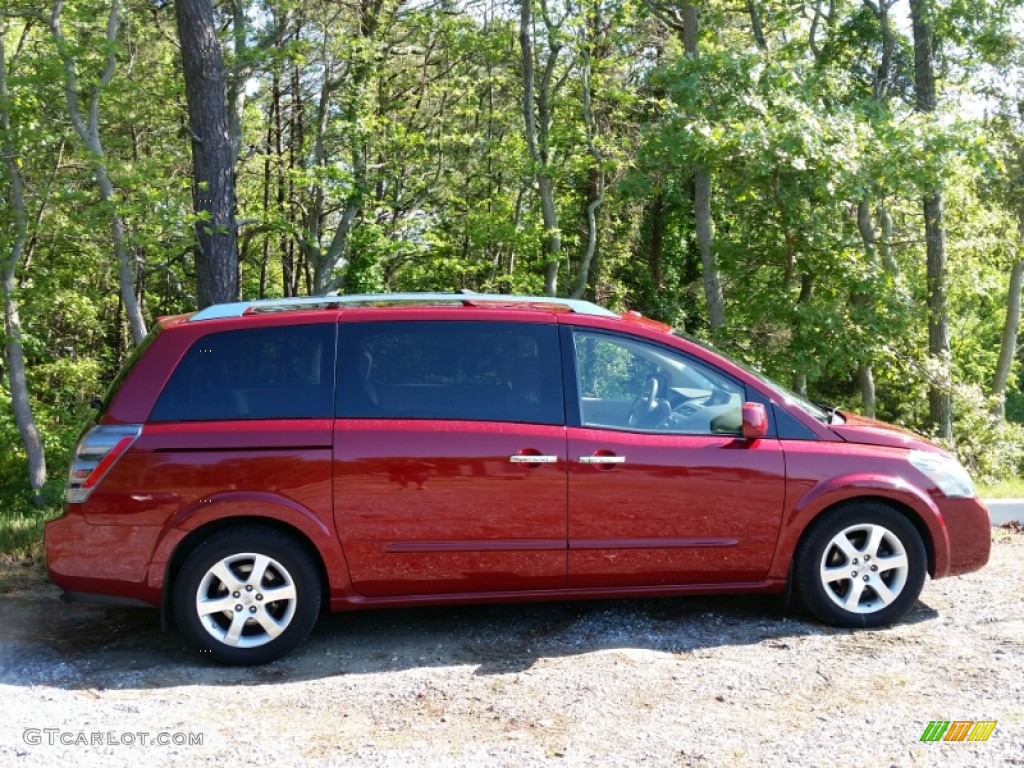 2008 Quest 3.5 SE - Red Brawn Metallic / Beige photo #4