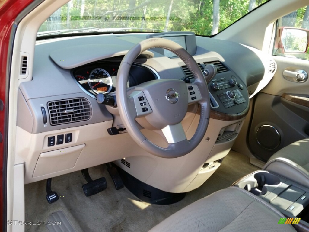2008 Quest 3.5 SE - Red Brawn Metallic / Beige photo #10