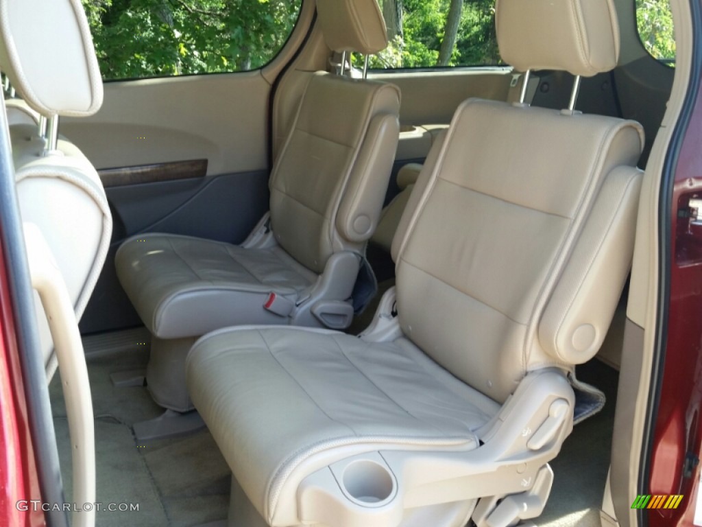 2008 Quest 3.5 SE - Red Brawn Metallic / Beige photo #12