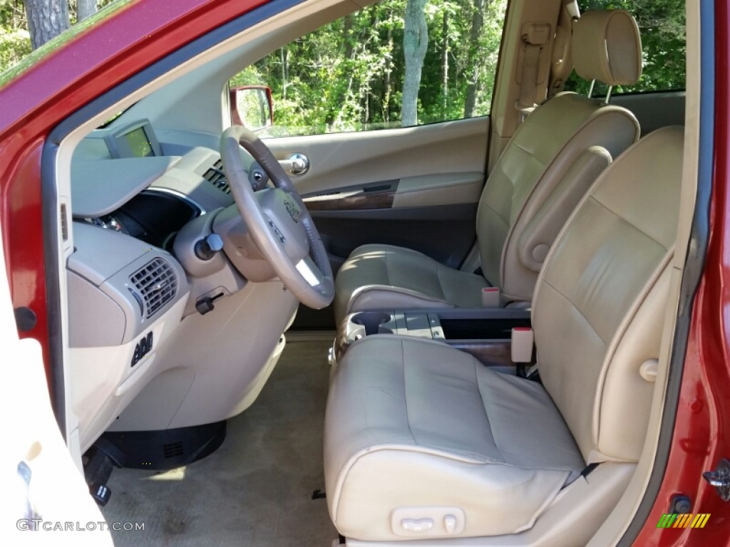 2008 Quest 3.5 SE - Red Brawn Metallic / Beige photo #18