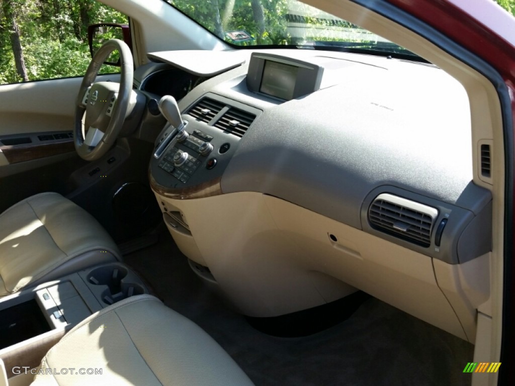 2008 Quest 3.5 SE - Red Brawn Metallic / Beige photo #27