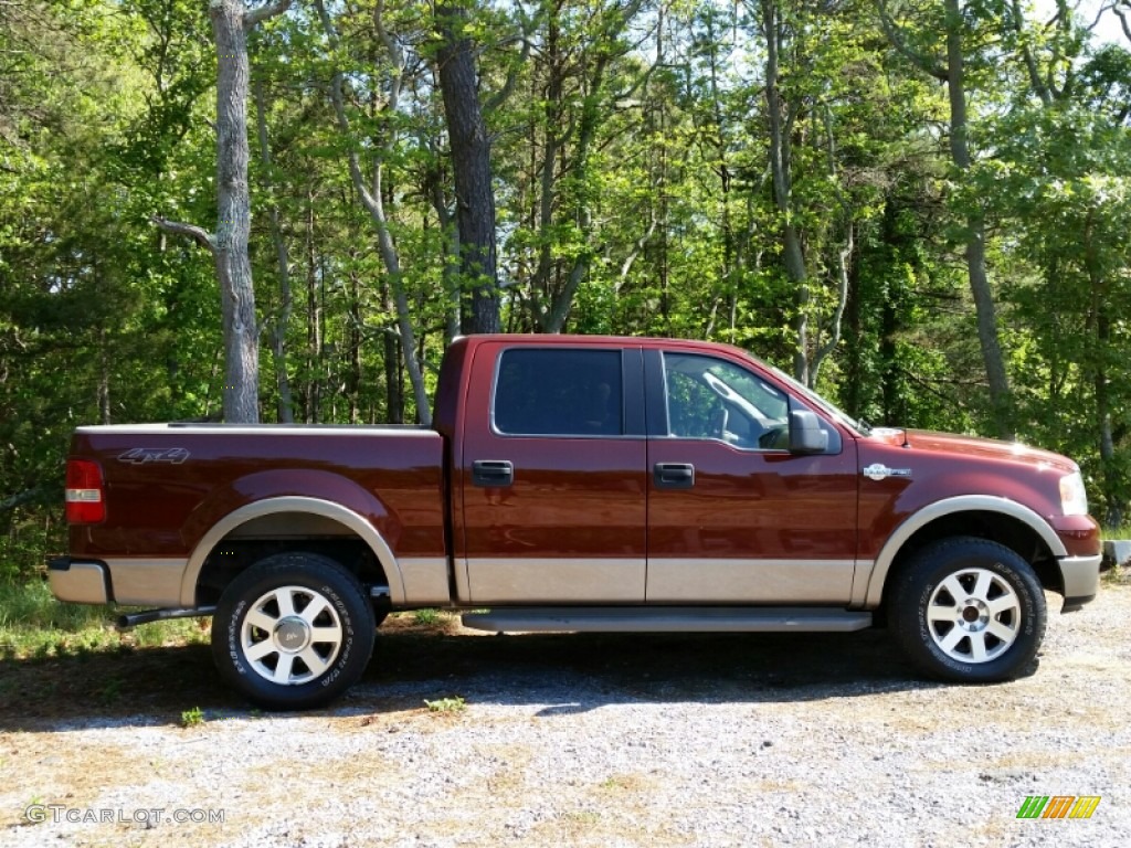 2005 F150 King Ranch SuperCrew 4x4 - Dark Copper Metallic / Castano Brown Leather photo #4