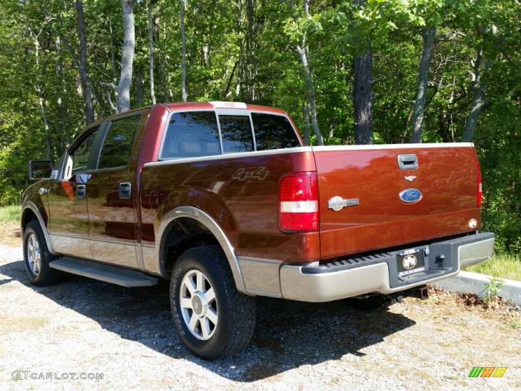 2005 F150 King Ranch SuperCrew 4x4 - Dark Copper Metallic / Castano Brown Leather photo #6
