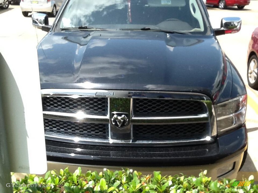 2012 Ram 1500 Laramie Longhorn Crew Cab - Saddle Brown Pearl / Light Pebble Beige/Bark Brown photo #2