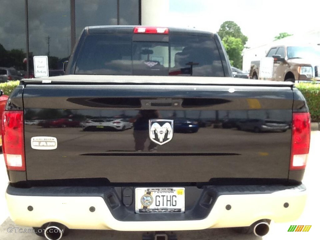 2012 Ram 1500 Laramie Longhorn Crew Cab - Saddle Brown Pearl / Light Pebble Beige/Bark Brown photo #3