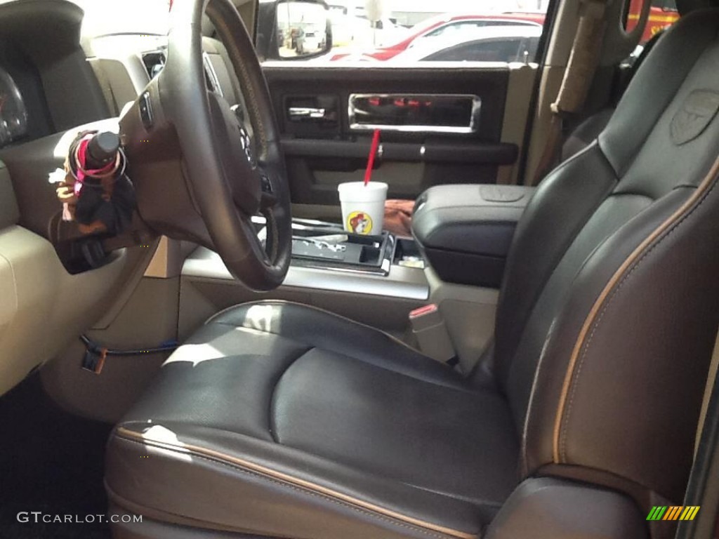 2012 Ram 1500 Laramie Longhorn Crew Cab - Saddle Brown Pearl / Light Pebble Beige/Bark Brown photo #7