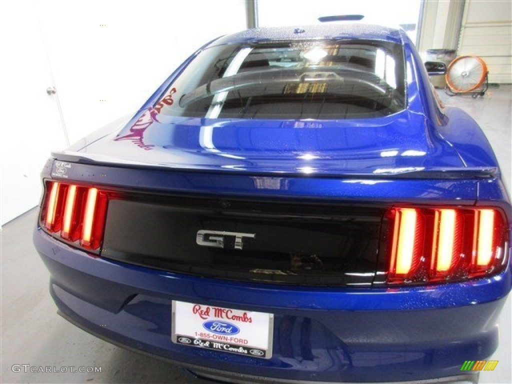 2015 Mustang GT Coupe - Deep Impact Blue Metallic / Ebony photo #5