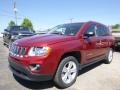 Deep Cherry Red Crystal Pearl 2012 Jeep Compass Latitude 4x4