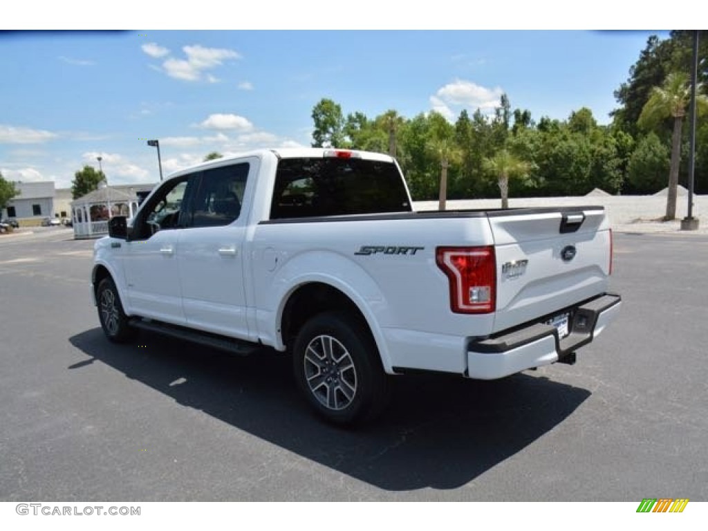 2015 F150 XLT SuperCrew - Oxford White / Black photo #7