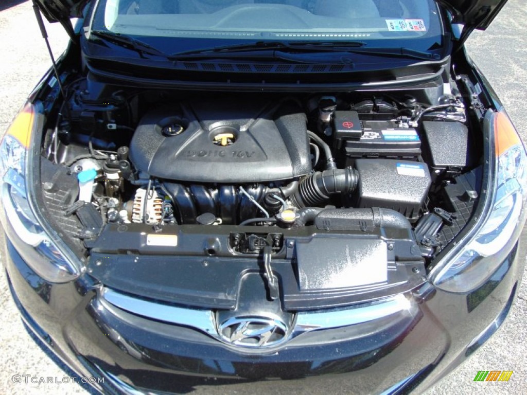 2012 Elantra GLS - Black Noir Pearl / Gray photo #10