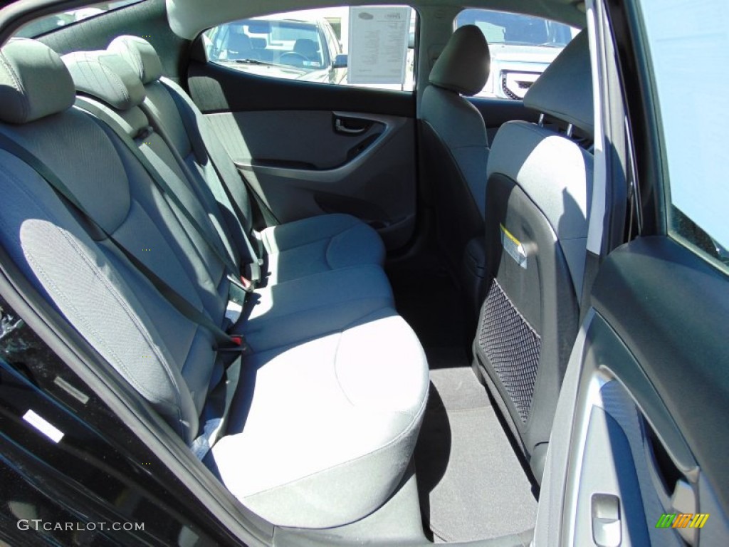 2012 Elantra GLS - Black Noir Pearl / Gray photo #20