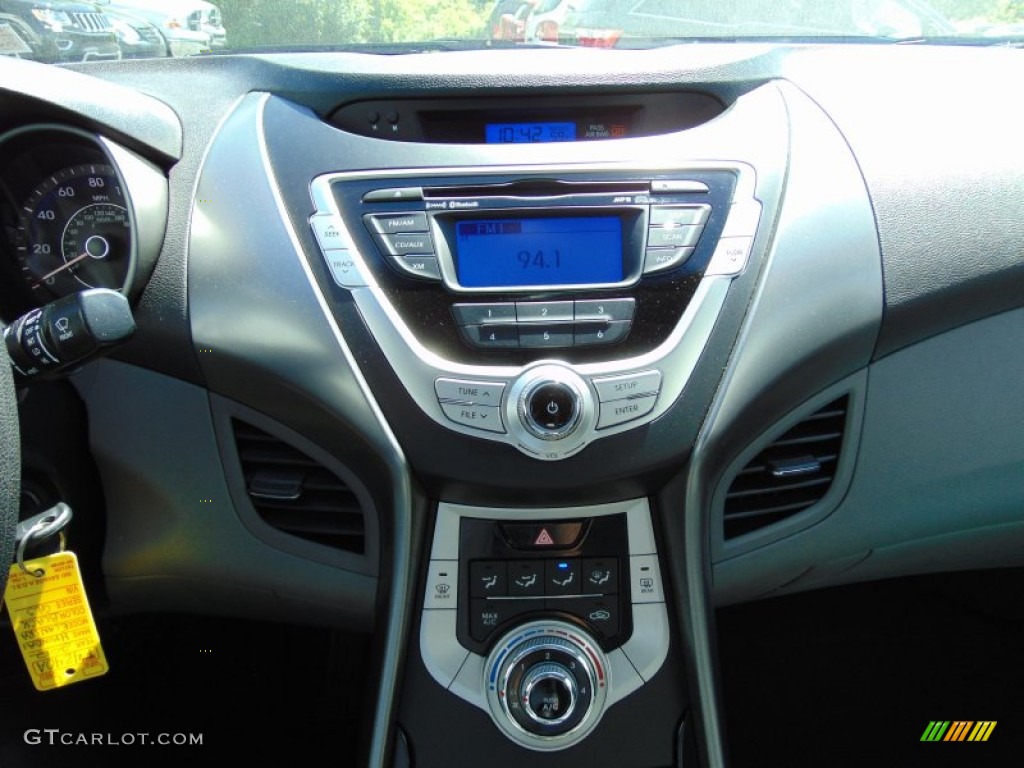 2012 Elantra GLS - Black Noir Pearl / Gray photo #23