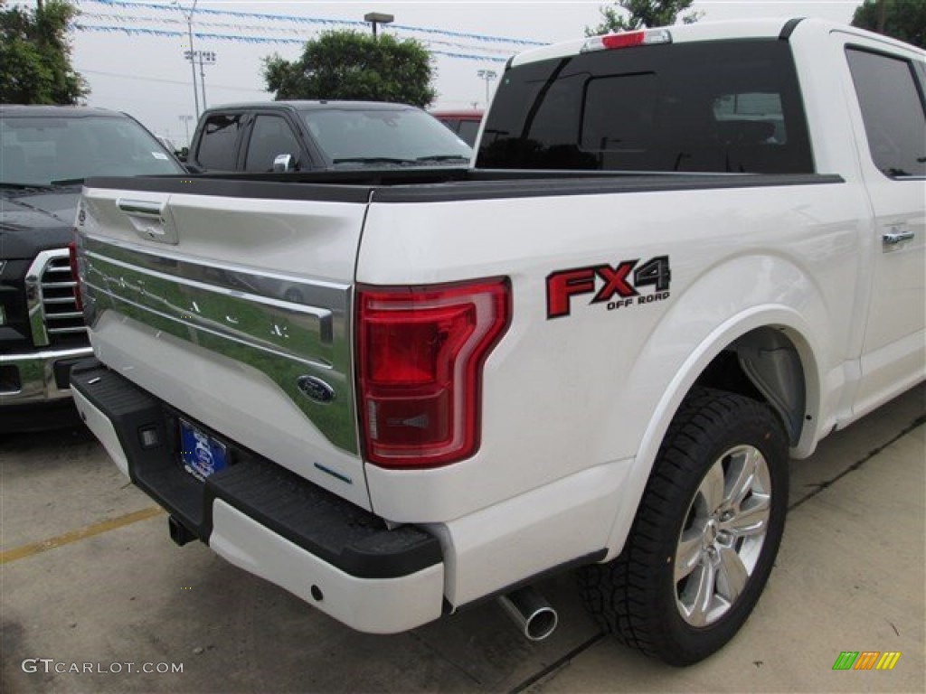 2015 F150 Platinum SuperCrew 4x4 - White Platinum Tricoat / Platinum Brunello photo #10