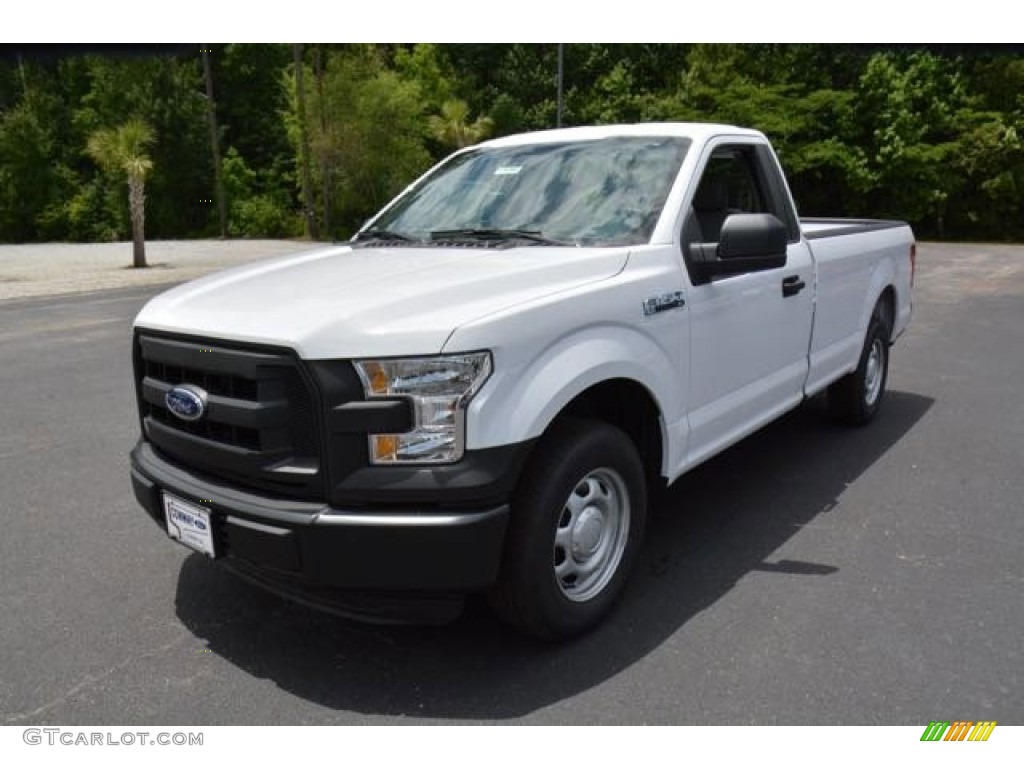 2015 F150 XL Regular Cab - Oxford White / Medium Earth Gray photo #1