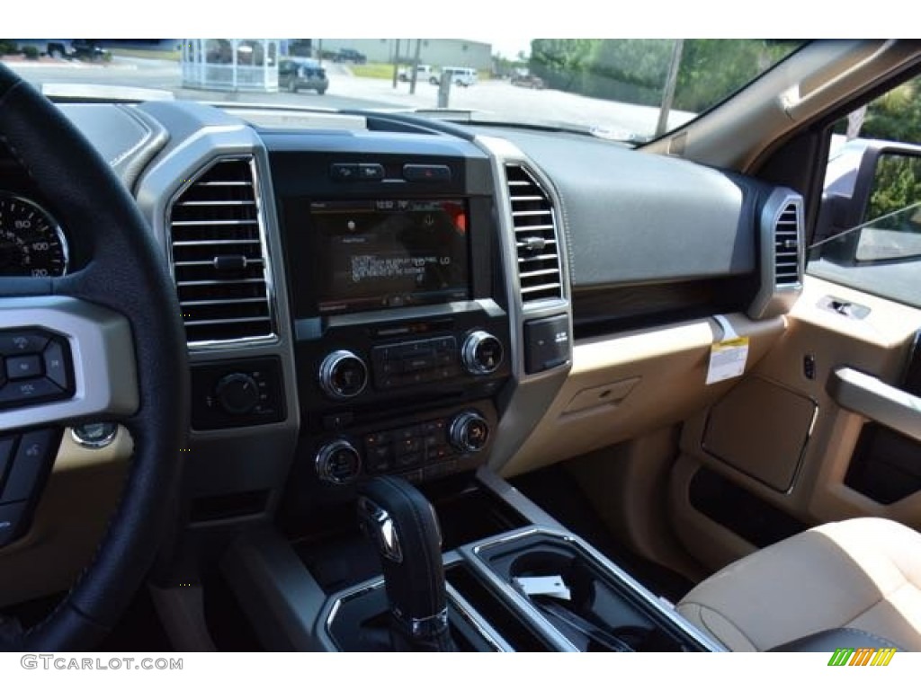 2015 F150 Lariat SuperCrew 4x4 - White Platinum Tricoat / Medium Light Camel photo #30