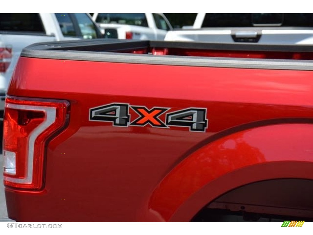 2015 F150 XLT SuperCrew 4x4 - Ruby Red Metallic / Medium Earth Gray photo #5