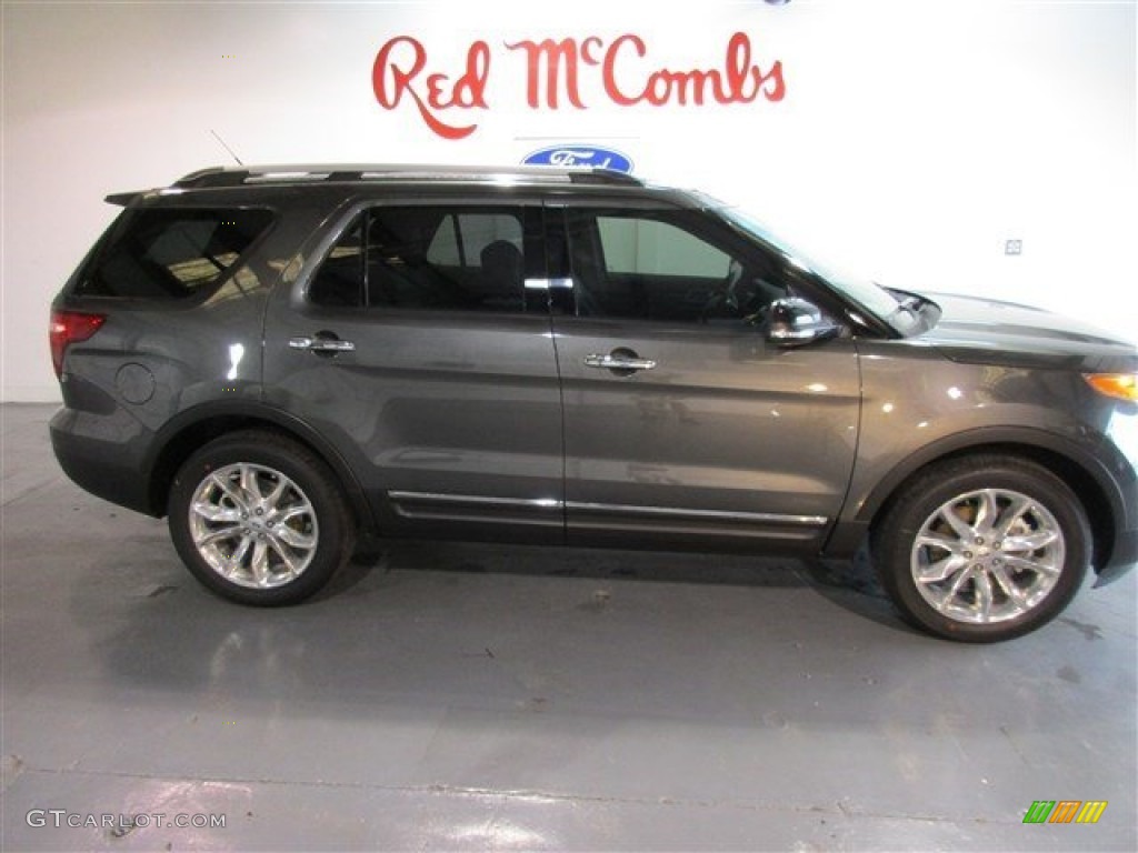 2015 Explorer XLT - Magnetic / Charcoal Black photo #8