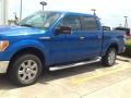 2014 Blue Flame Ford F150 XLT SuperCrew  photo #2