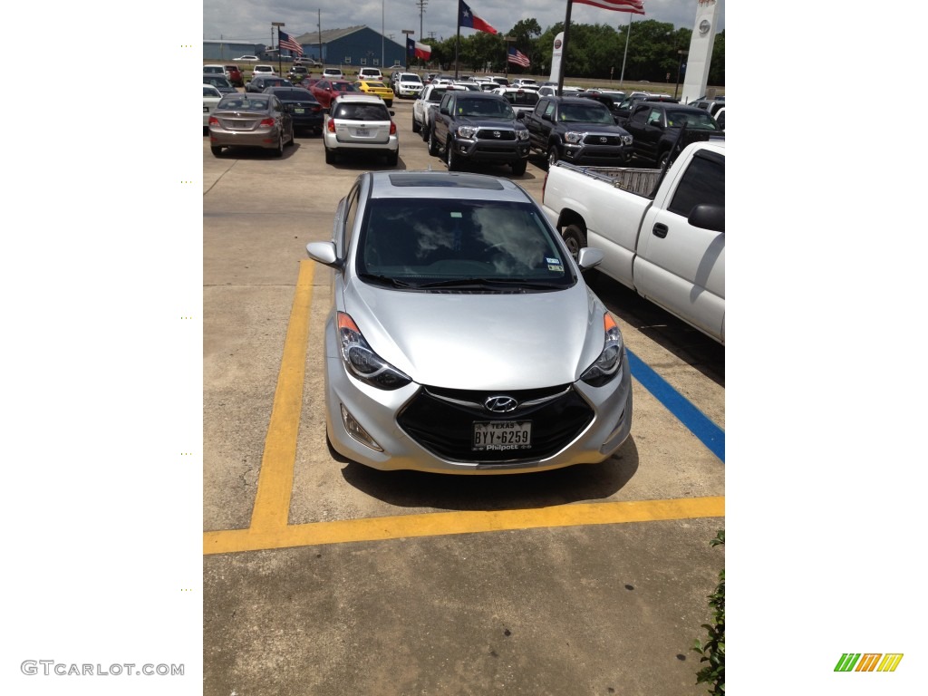 2013 Elantra Coupe SE - Silver / Black photo #2