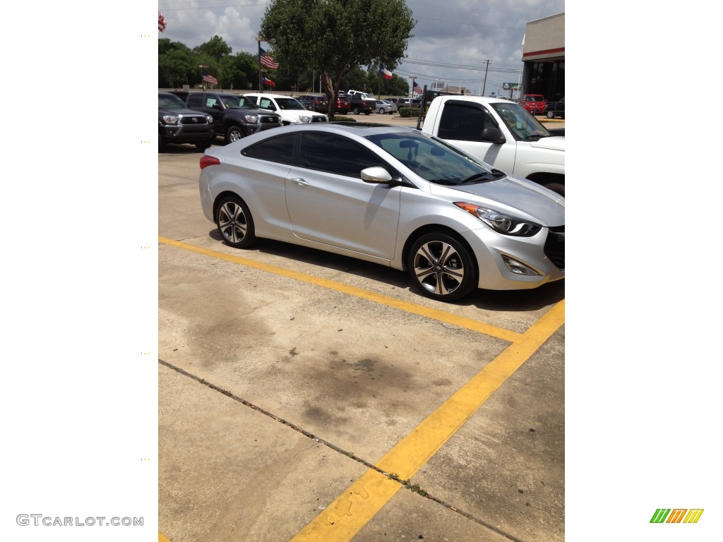 2013 Elantra Coupe SE - Silver / Black photo #3