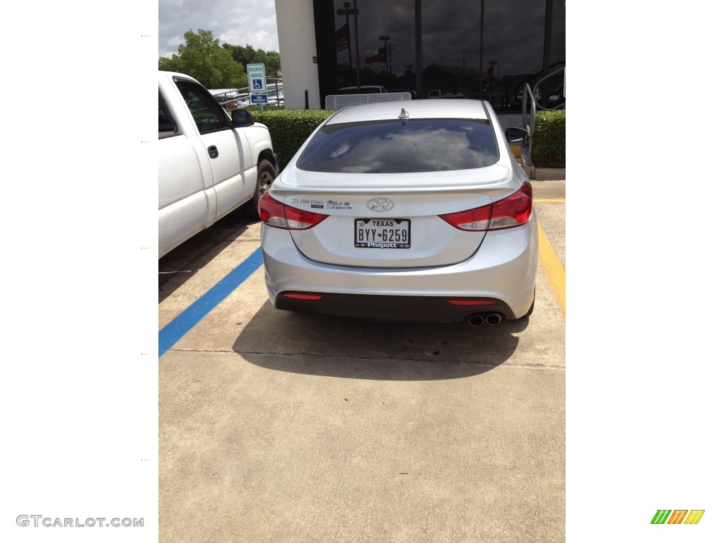 2013 Elantra Coupe SE - Silver / Black photo #4