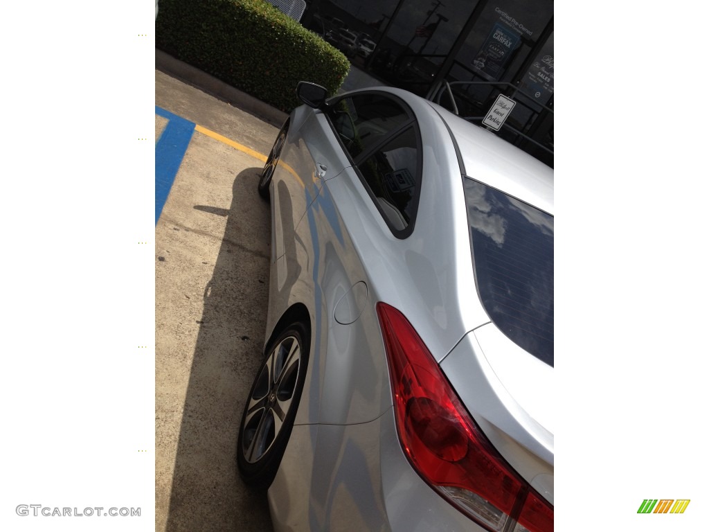 2013 Elantra Coupe SE - Silver / Black photo #5