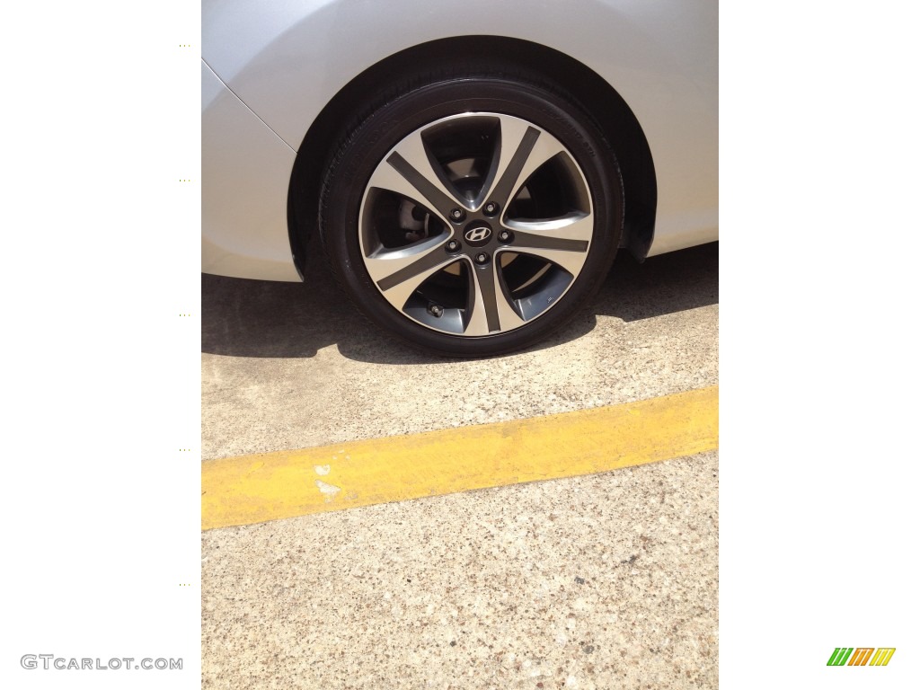 2013 Elantra Coupe SE - Silver / Black photo #6