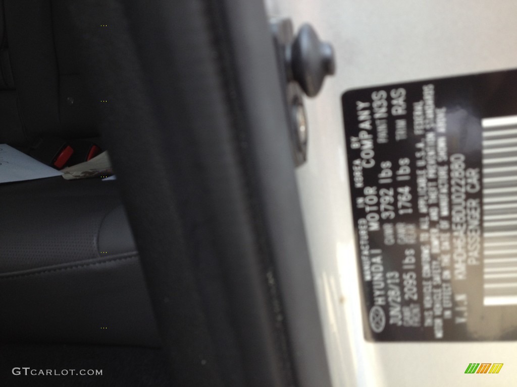 2013 Elantra Coupe SE - Silver / Black photo #7