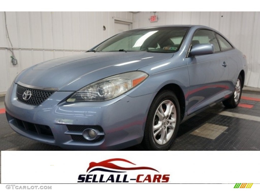2007 Solara SE Coupe - Cosmic Blue Metallic / Dark Stone photo #1