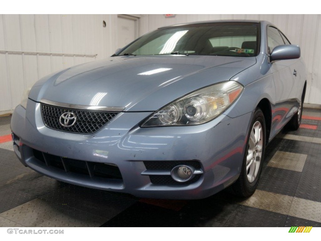 2007 Solara SE Coupe - Cosmic Blue Metallic / Dark Stone photo #3