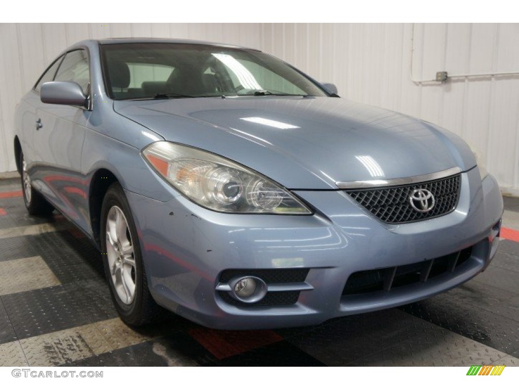 2007 Solara SE Coupe - Cosmic Blue Metallic / Dark Stone photo #5