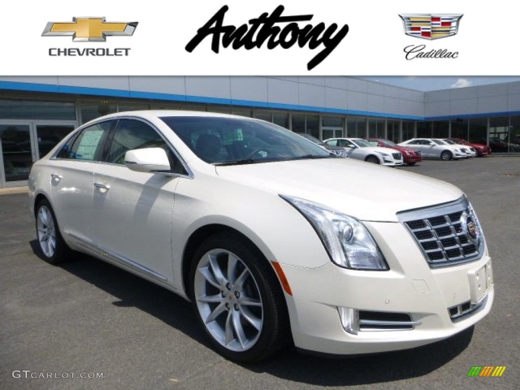 2015 XTS Premium AWD Sedan - White Diamond Tricoat / Shale/Cocoa photo #1