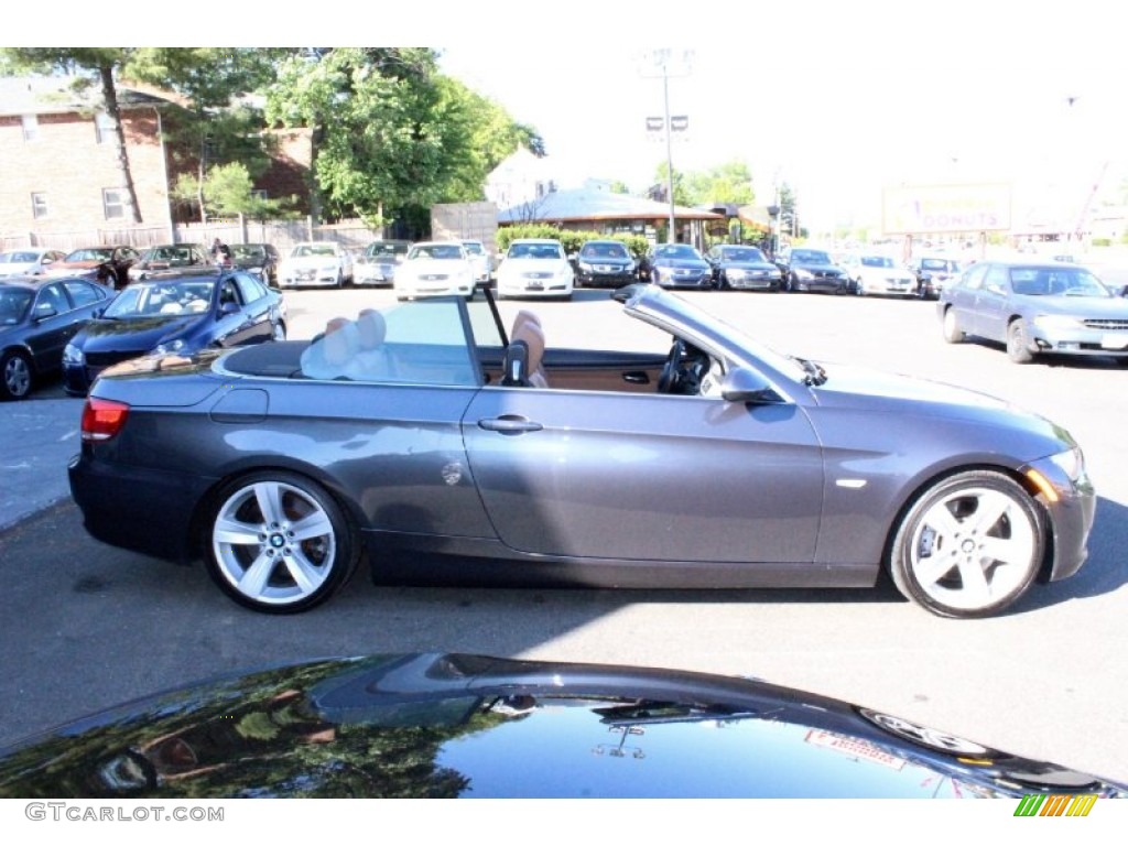 2008 3 Series 335i Convertible - Space Grey Metallic / Saddle Brown/Black photo #9