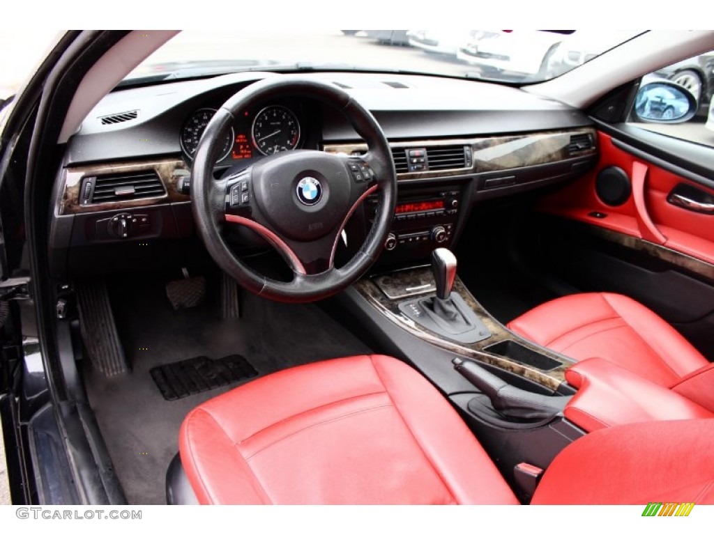 Coral Red Black Interior 2007 Bmw 3 Series 335i Coupe Photo