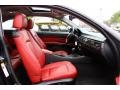 2007 BMW 3 Series Coral Red/Black Interior Front Seat Photo