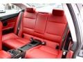 2007 BMW 3 Series Coral Red/Black Interior Rear Seat Photo