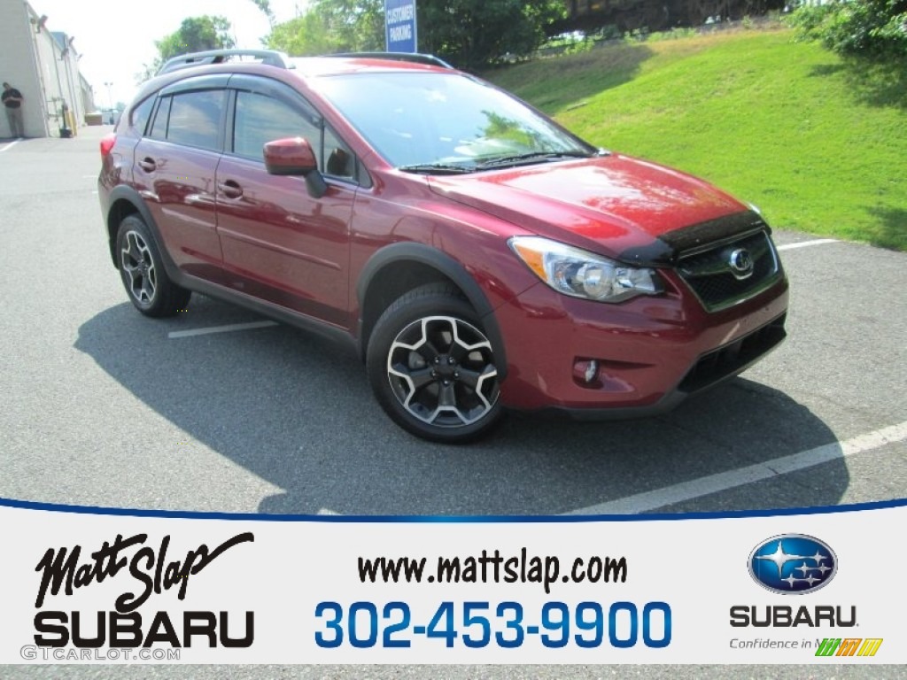 2014 XV Crosstrek 2.0i Limited - Venetian Red Pearl / Ivory photo #1