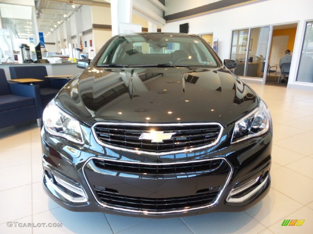 2015 SS Sedan - Phantom Black Metallic / Jet Black photo #2