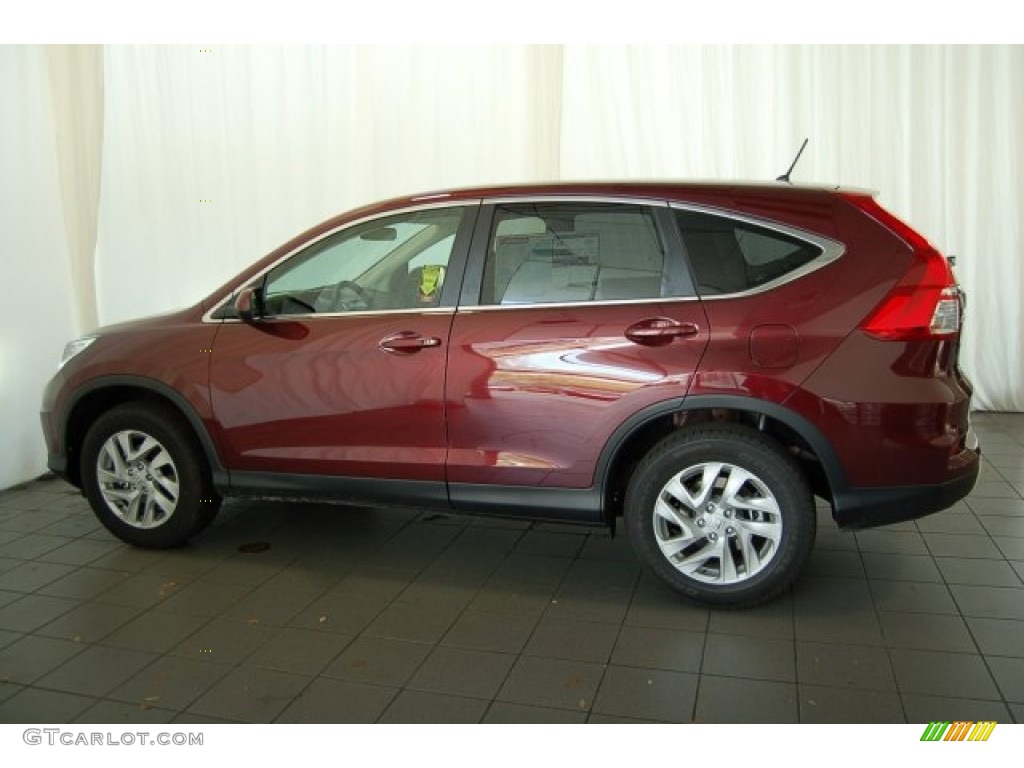 2015 CR-V EX - Basque Red Pearl II / Gray photo #8